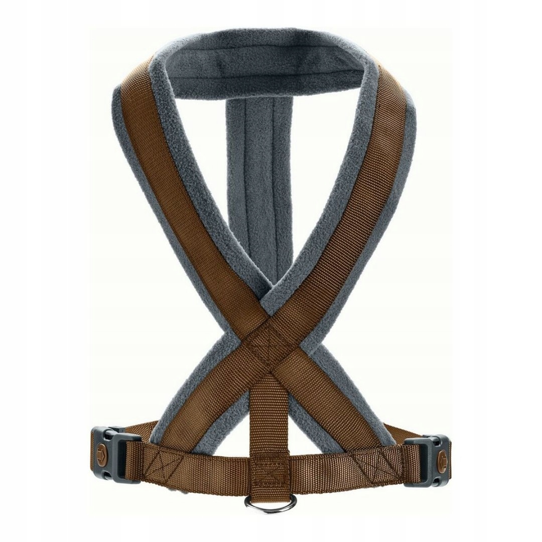 Levně Postroj pro psa Hunter London Comfort Hnědý L 73-100 cm