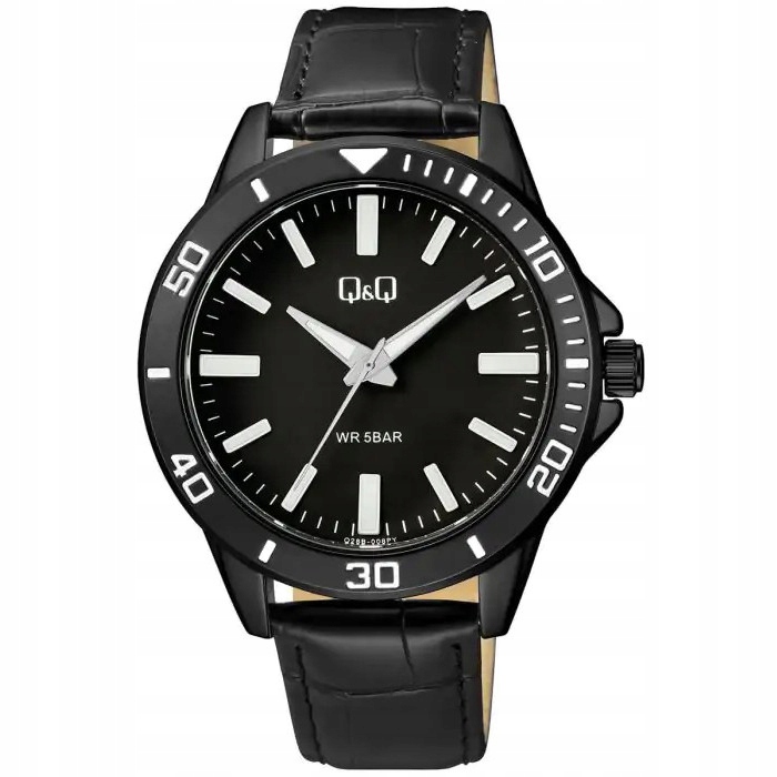 Pánské Hodinky Qq Q28B-008P s černým řemínkem