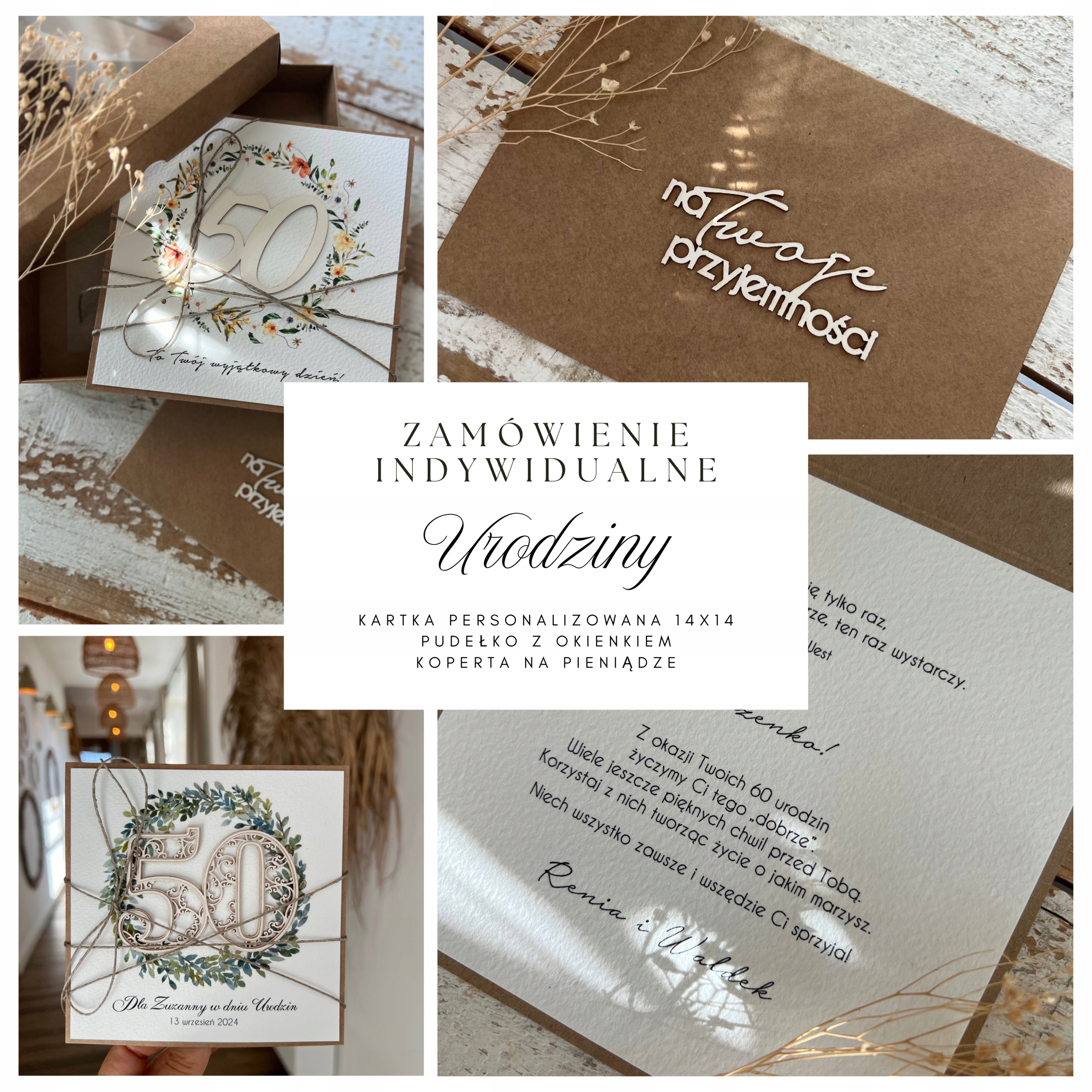 Narozeninová karta, dárek k narozeninám, ručně vyrobený v osobní krabičce