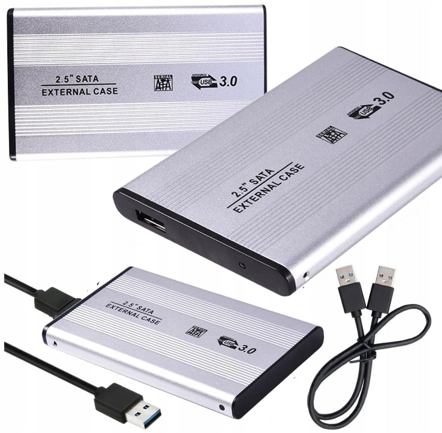

Obudowa Dysku Aol 2,5 Kieszeń Hdd Sata Usb 3 Srebr