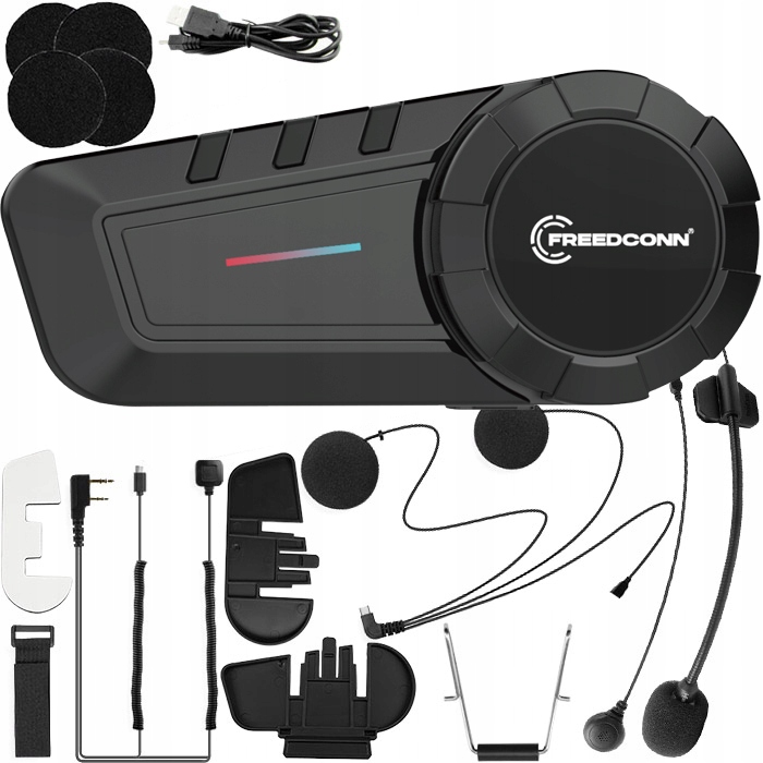 INTERKOM BT FREEDCONN Z ADAPTEREM DO KROTKOFALOWKI Number of Sets for 1 helmet
