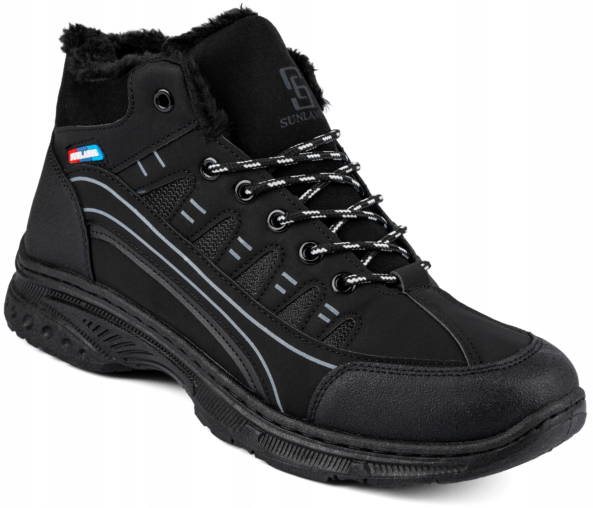 Pánské zateplené outdoorové sportovní lehké zimní trekové boty teplé 47