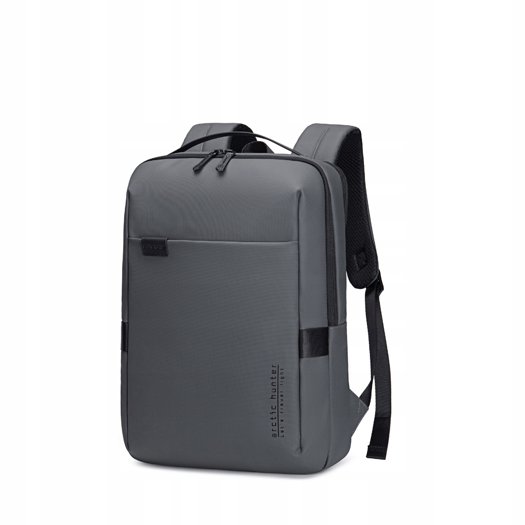 Šedý batoh, 8,5 l, voděodolný, pro notebook 15,6", stylo