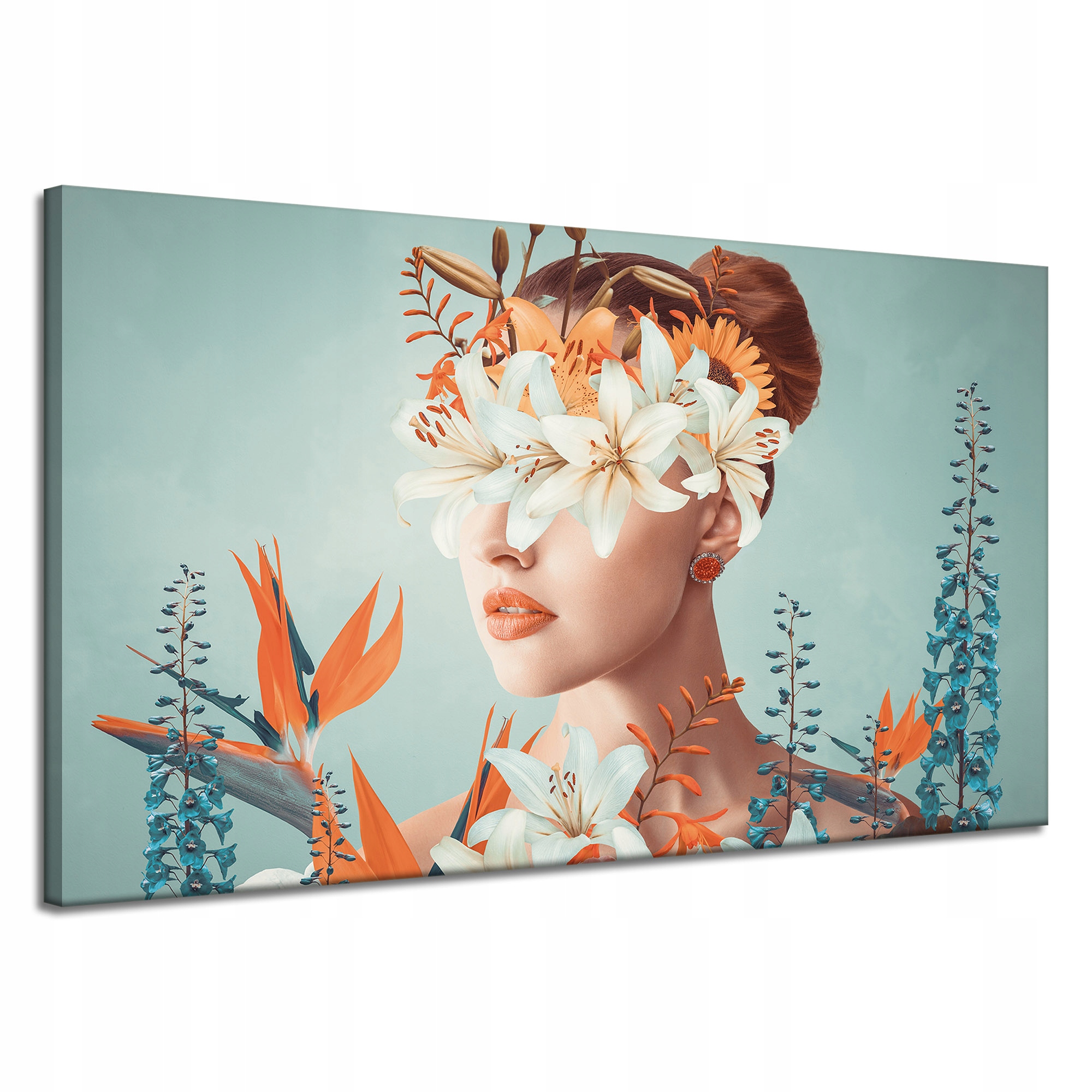 Obraz na plátně Květiny Příroda Dívka Drdol Umění 120x70 cm
