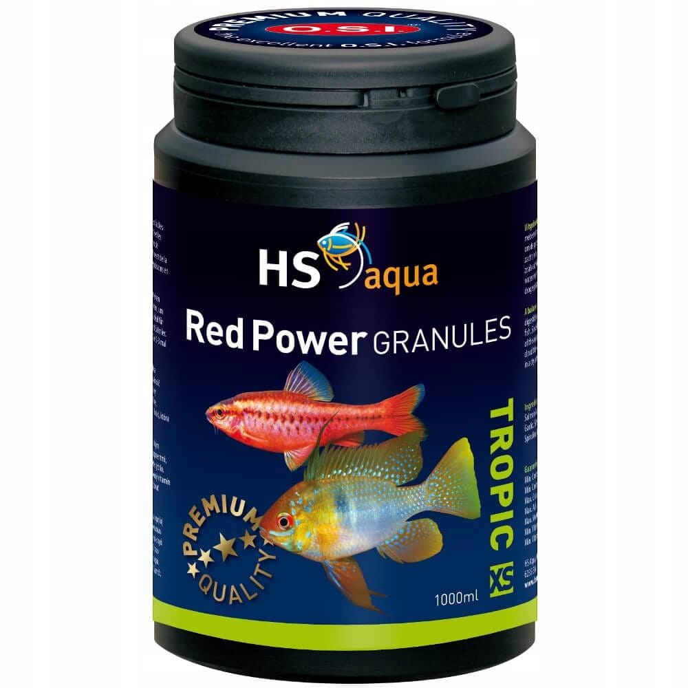 Osi Hs Aqua Red Power Granulát Velikost Xs 1000 ML 500 g Krmivo Pro Ryby