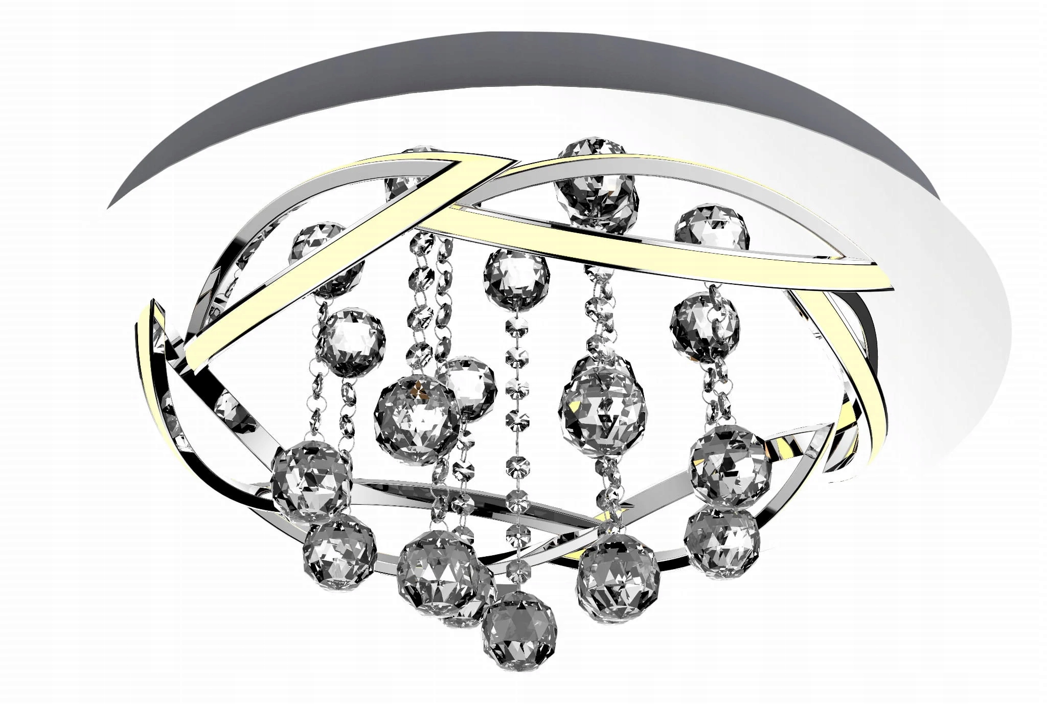 Stropná lampa Korfu 30W Led Chromová Apeti