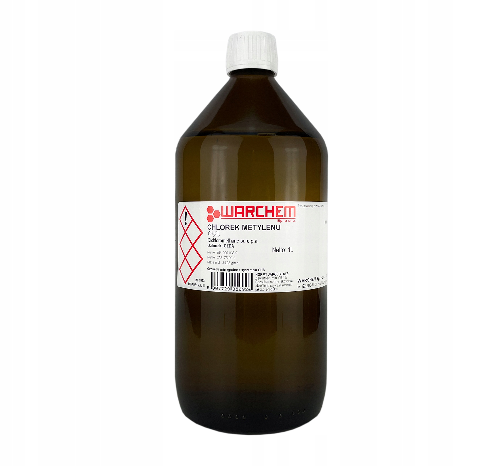 

Chlorek Metylenu (dichlorometan) Czda 1L