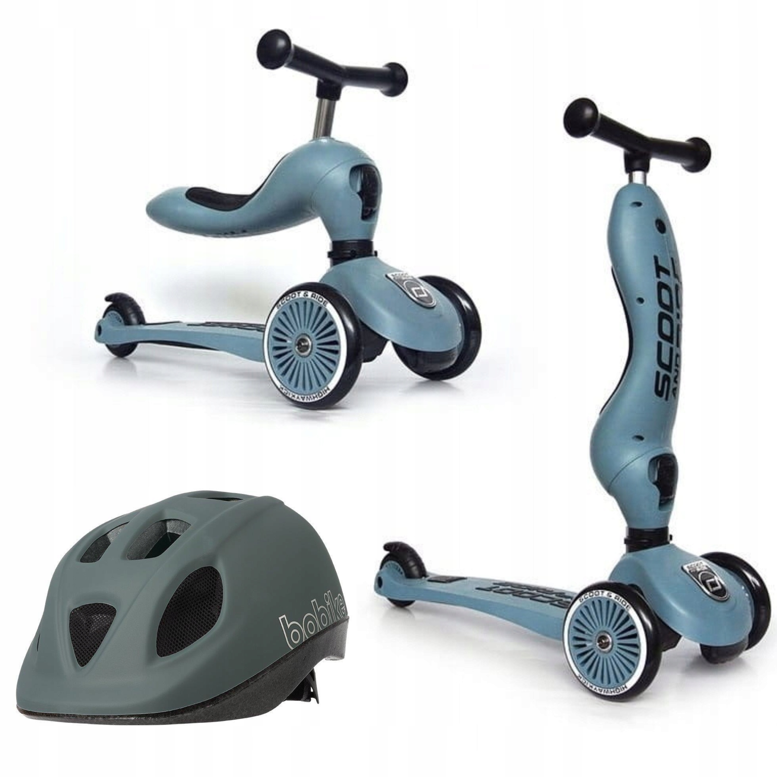

Scootandride Highwaykick 2W1 Hulajnoga Kask 1-5L
