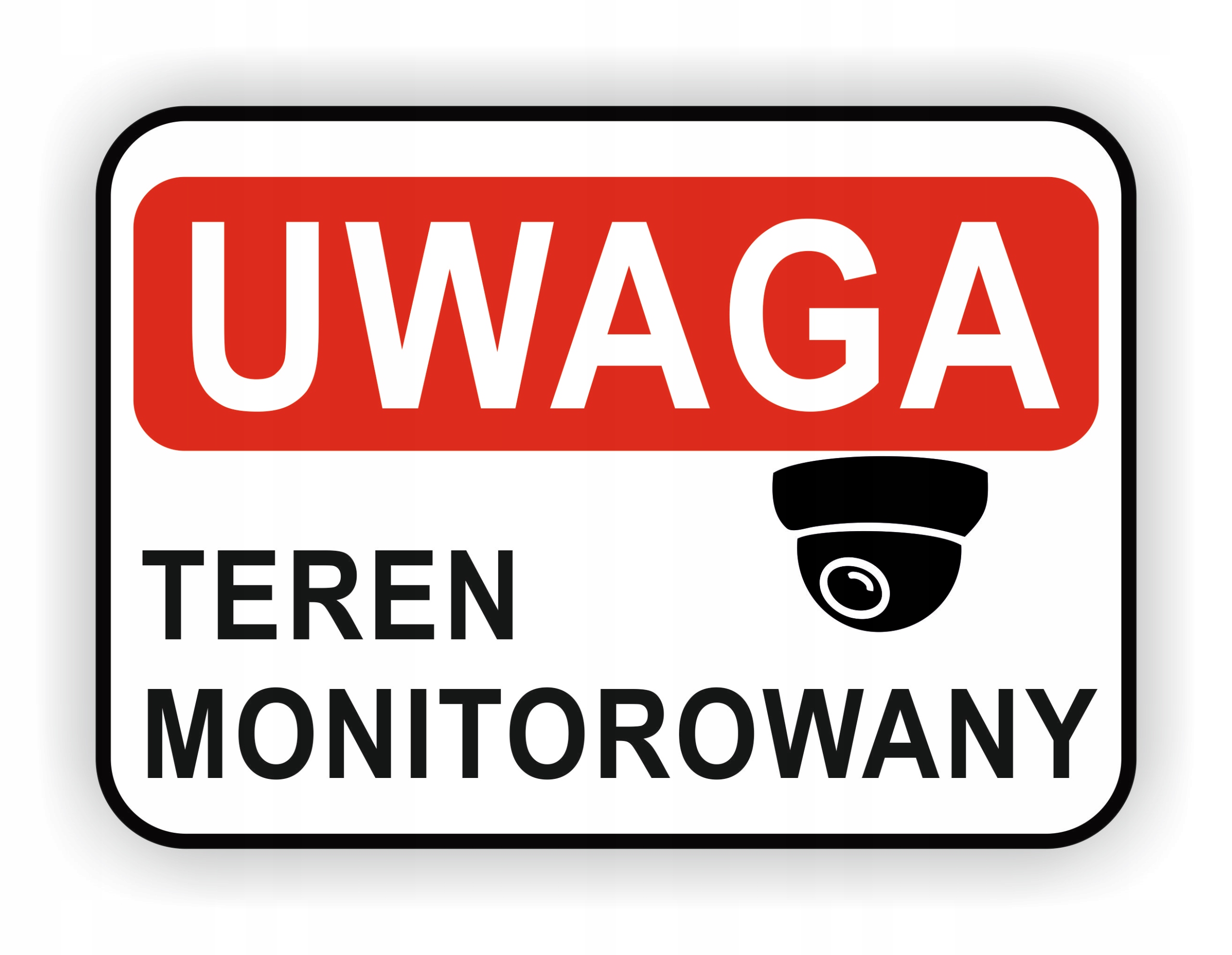 

Tabliczka Pcv Znak Teren Monitorowany 20x15cm