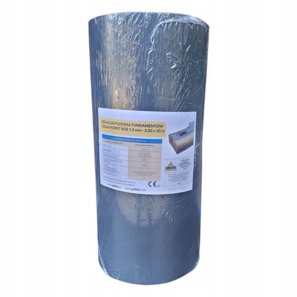 Folia Fundamentowa Pe 1mm izolacja pozioma 50cm x 30m
