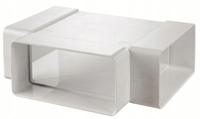 

Trójnik poziomy płaski 220x90 Pcv wentylacja