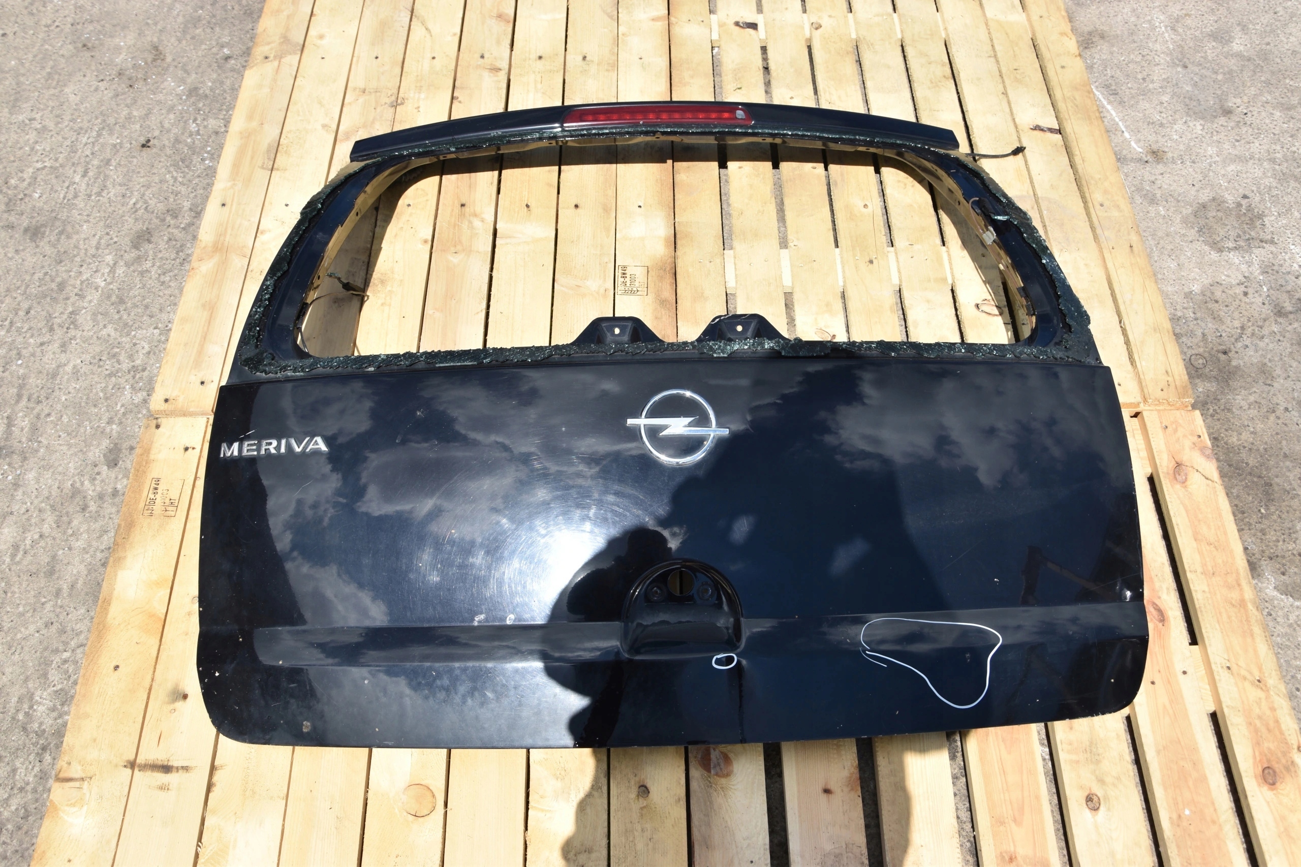 boot door OPEL MERIVA unprotected colour Z20R