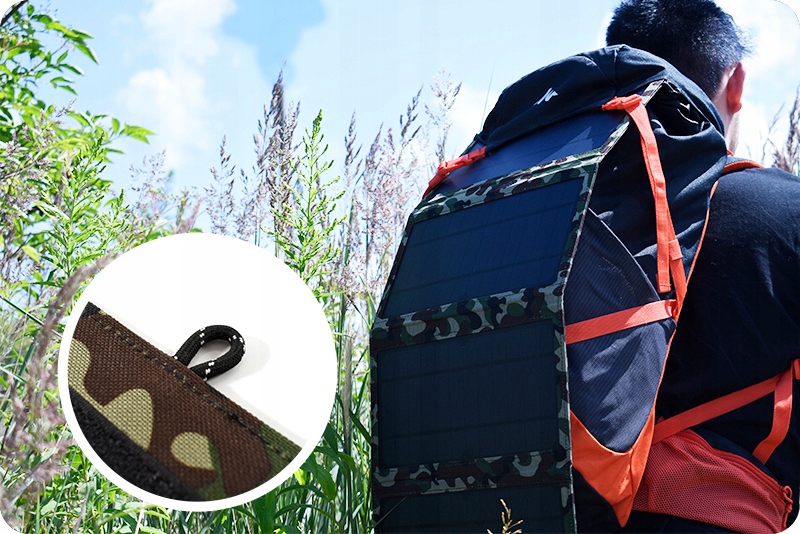 ŁADOWARKA MATA SOLARNA FOTOWOLTAIKA DO TELEFONÓW Szerokość panelu solarnego 27 cm