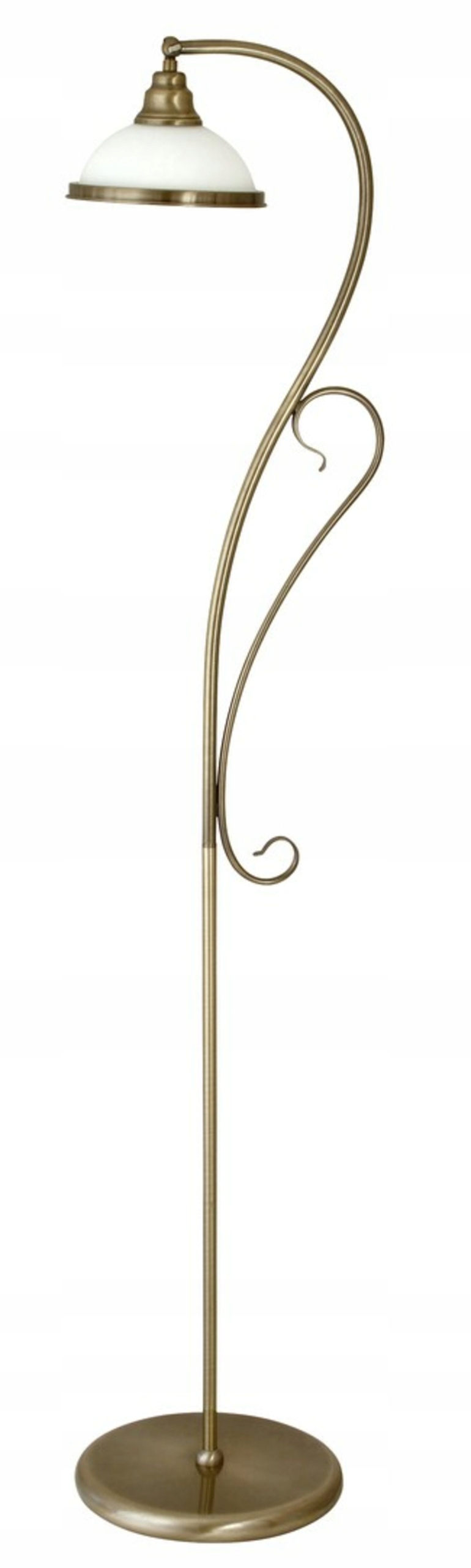 Rabalux Elisett stojacia lampa E27 bronzová, sklenené tienidlo, 159 cm
