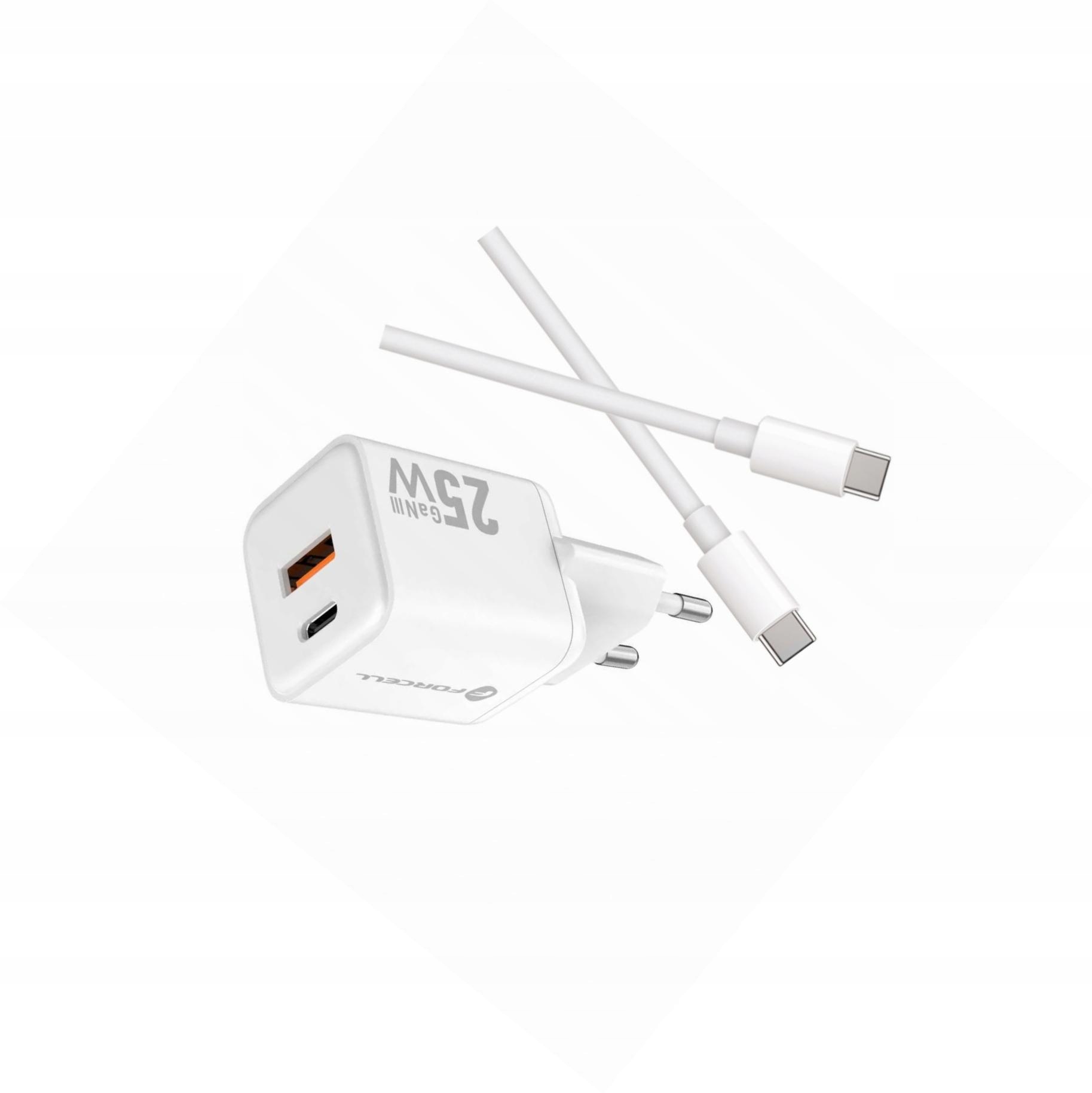 Szybka ładowarka Gan 25W z długim kablem Usb-c do Samsung s21 Ultra