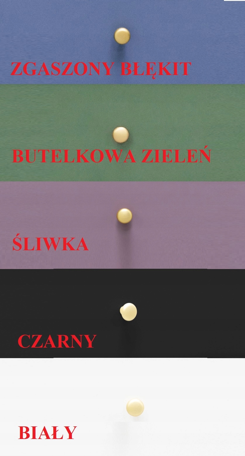 Szafka nocna/stolik z dwiema szufladami SIENA śliwka 53,5x48x41cm,5-KOLORÓW Kolor frontów inny kolor