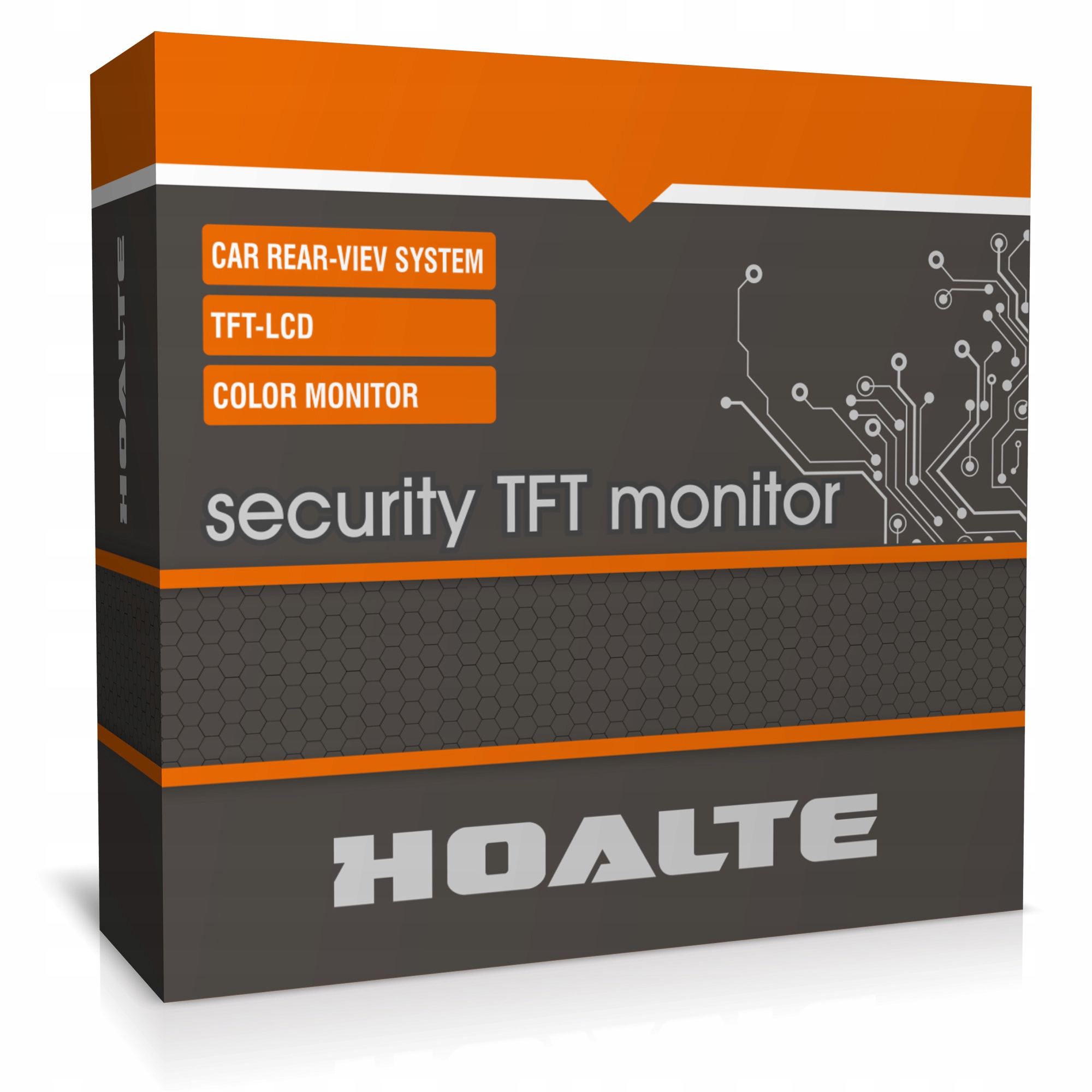 MONITOR LCD 4,3'' EKRAN DO KAMER COFANIA PARKOWANIA DVD HOALTE 12V SKŁADANY Obraz dzienny kolorowy