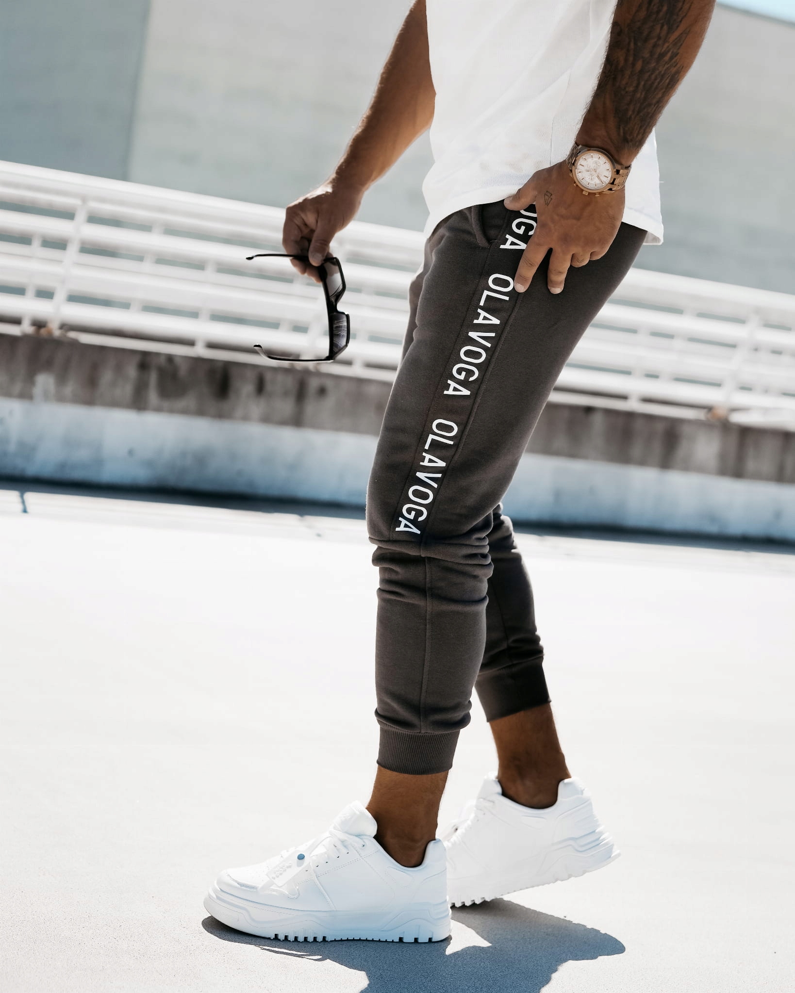 Spodnie męskie OLAVOGA REVERS grafit - L Marka o La Voga