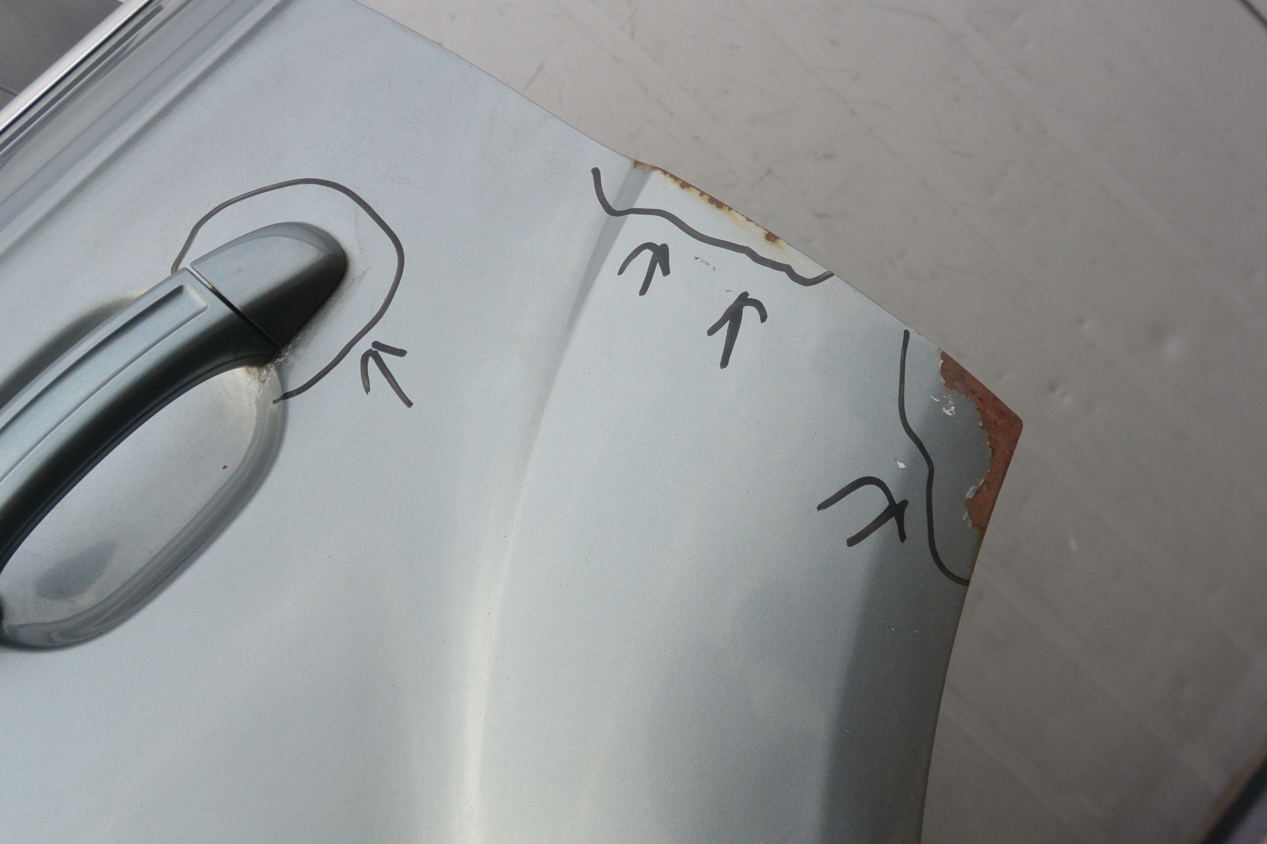 door left rear part AUDI Q7 4L LY7E