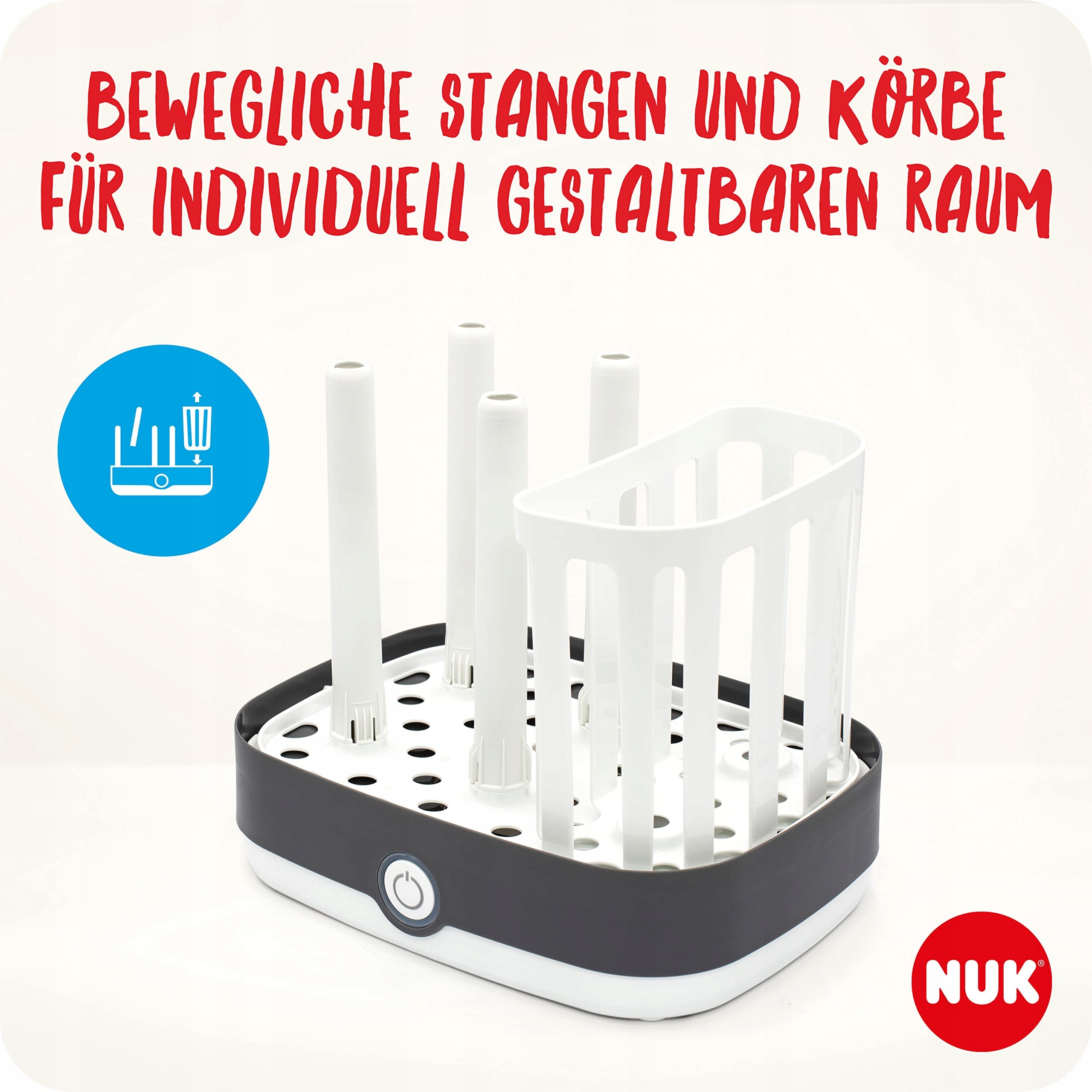 NUK Vario Express Sterylizator Do Butelek Dla Niemowląt Na Parę Wodną — miniatura 4
