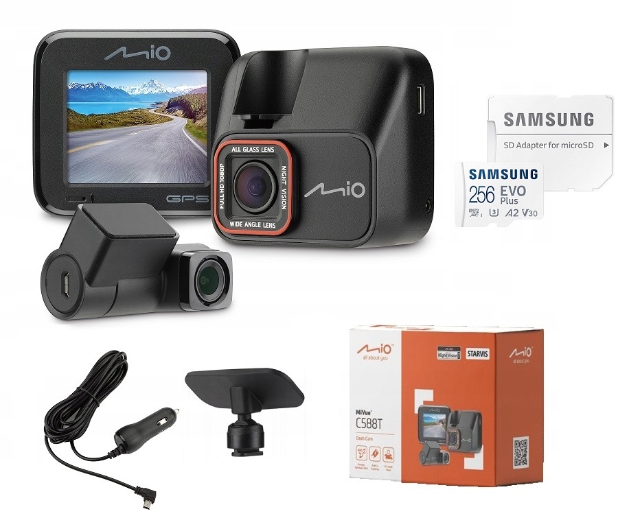 

Kamera Samochodowa Mio C588T Dual Karta 256GB