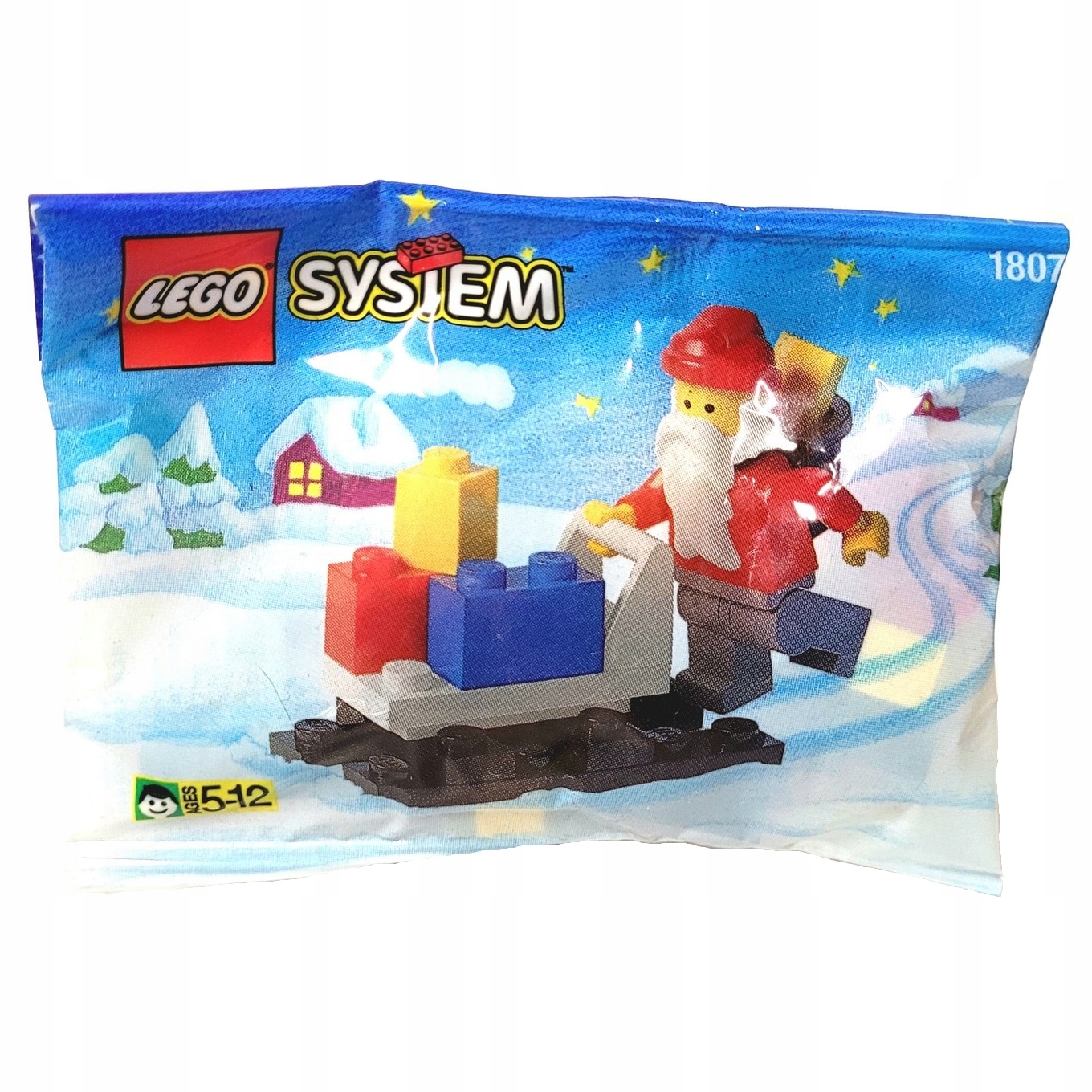 1807 Lego System Święty Mikołaj polybag Misb 1995 mikołajki choinka