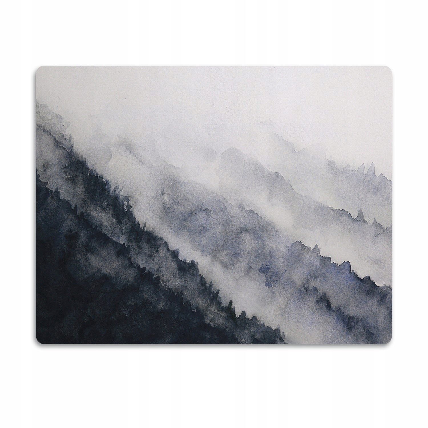 Levně Voděodolná podložka pod misku Hory v mlze 90x60 cm