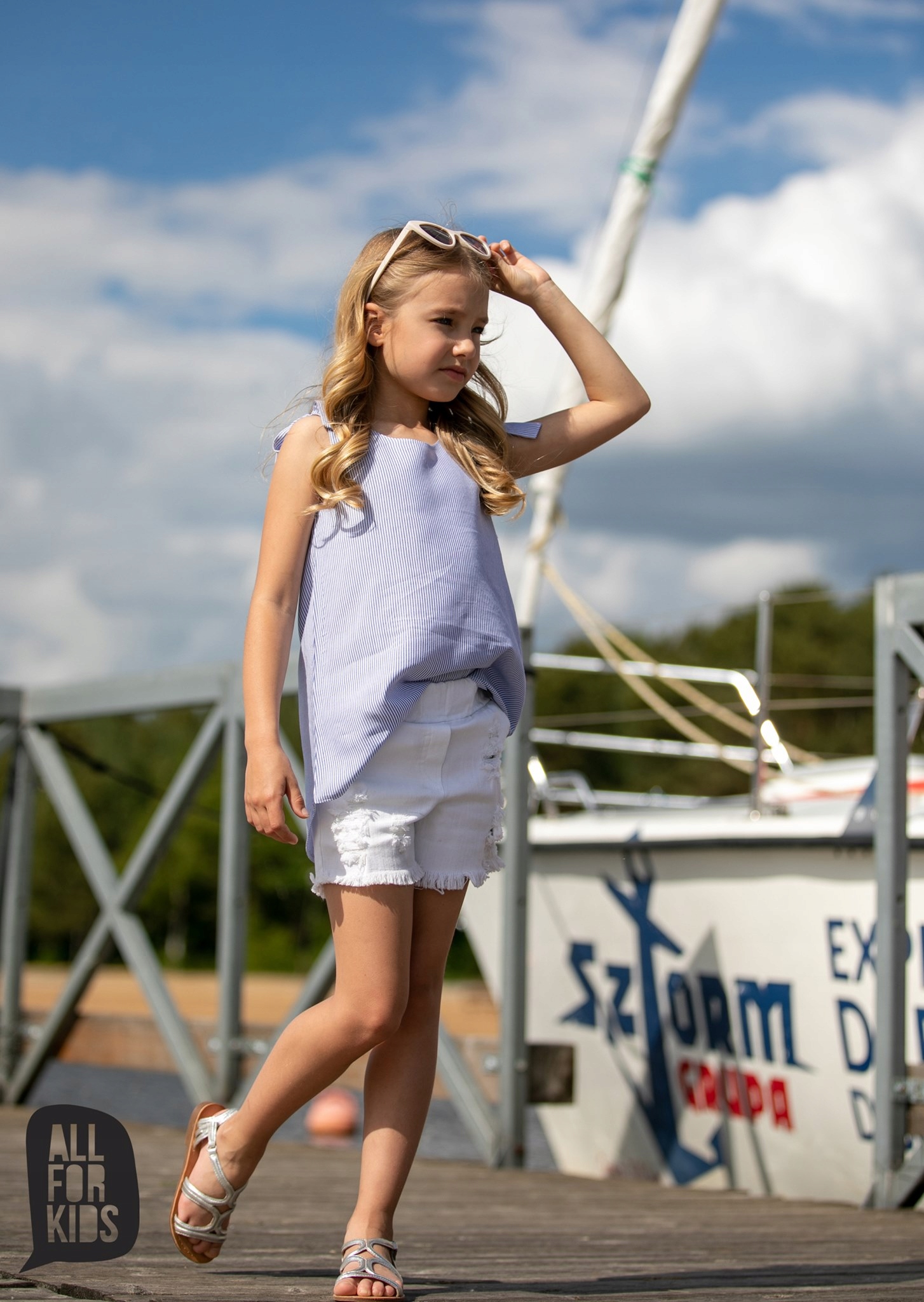 BLUZKA All For Kids 128 134 PASKI kokardki TOP Płeć dziewczynki