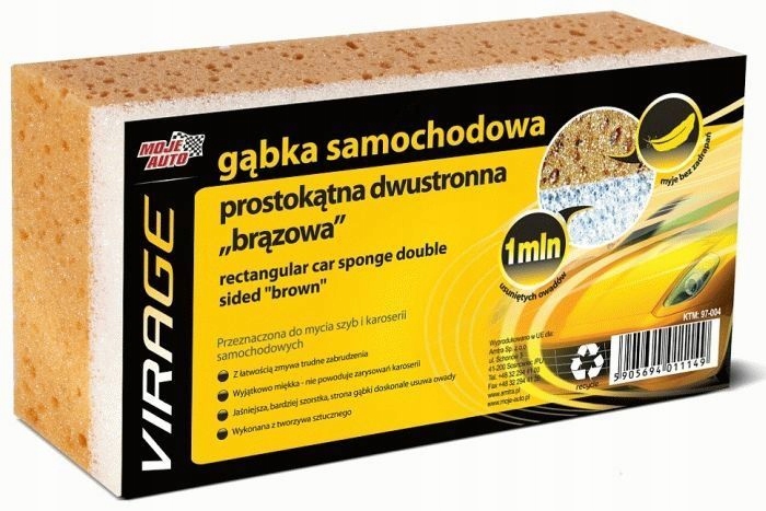 

Moje Auto Gąbka Samochodowa Prostokątna 2w1