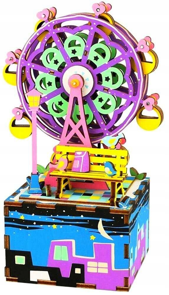 

Robotime Puzzle 3D Drewno Pozytywka Diabelski Młyn