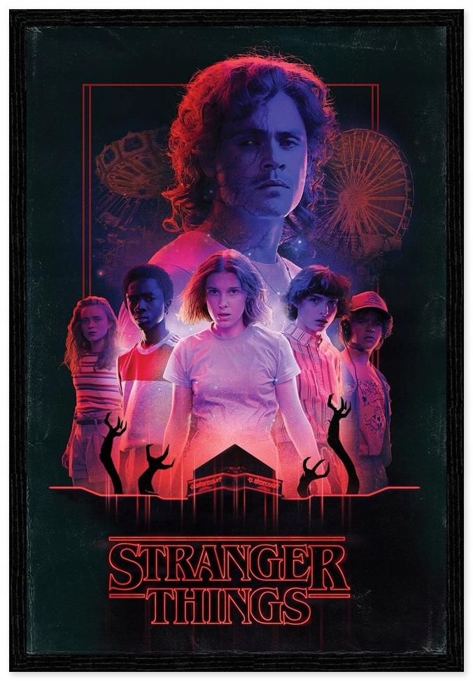 Plakat z serialu Stranger Things Horror 61x91,5 cm Kolor ramy inny