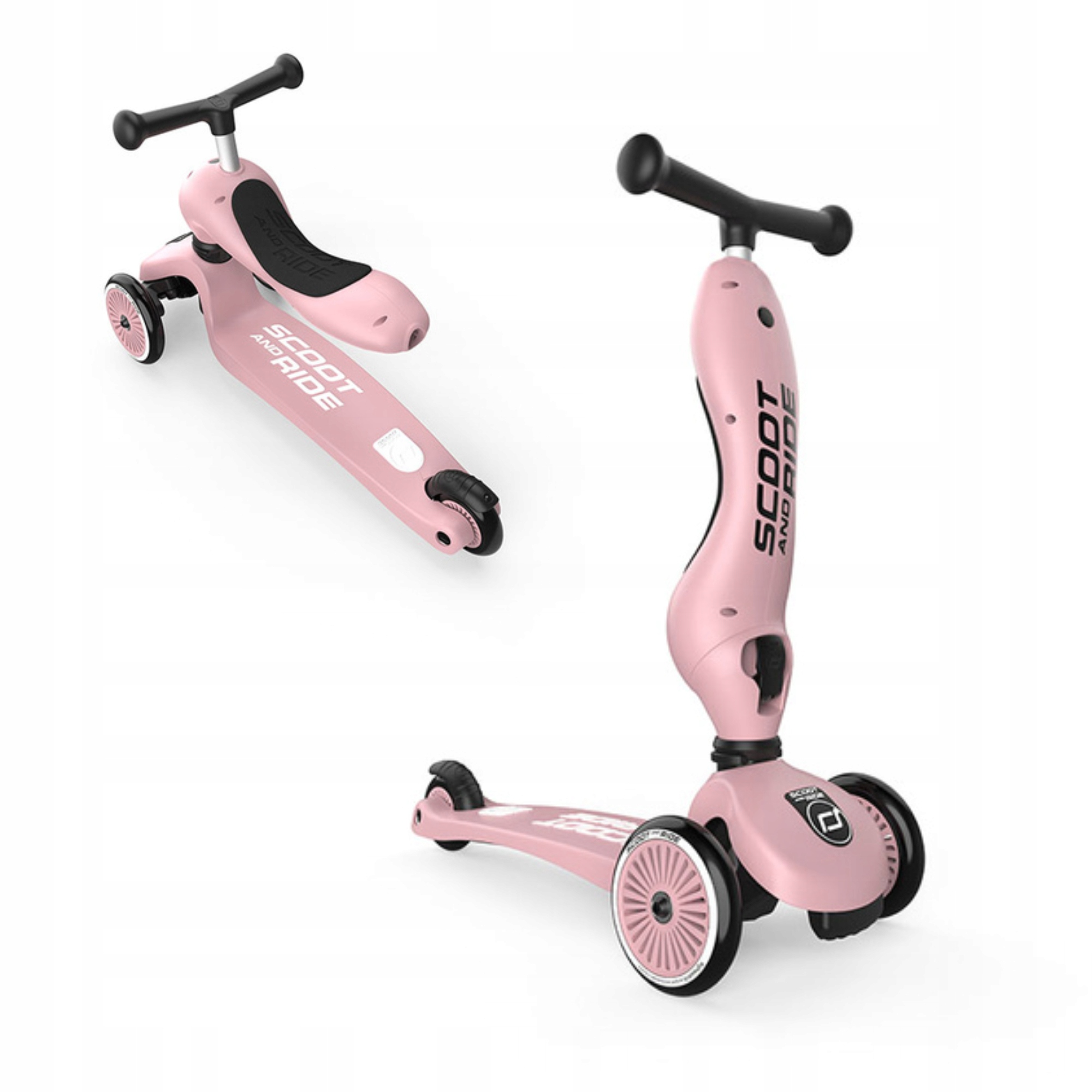 Scoot and Ride Highwaykick 1 Rose Jeździk i Hulajnoga dla dzieci 2w1 1-5lat