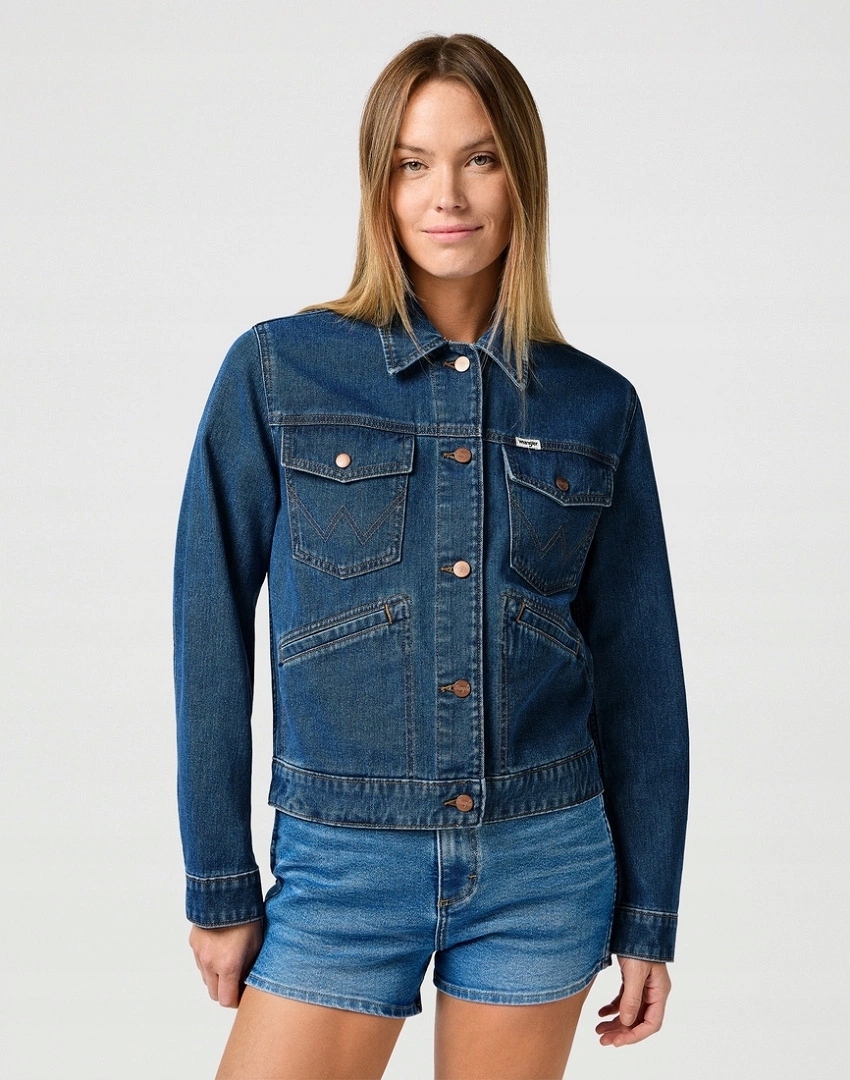 Dámská bunda Wrangler Heritage Jacket Golden Blue 112362331 Xs