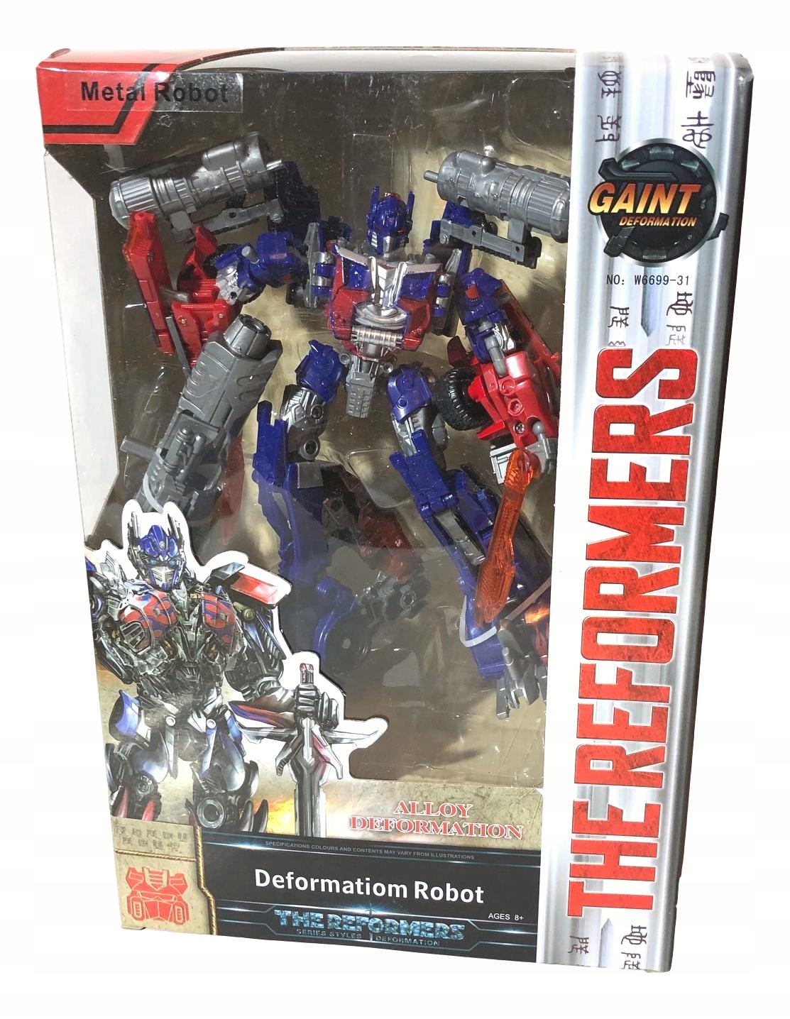 TRANSFORMER OPTIMUS 17 CM METALOWY AUTO ROBOT W-WA Typ zestaw