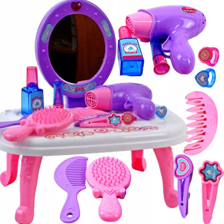 

Toaletka Suszarka Lusterko Dla Dziewczynki Zestaw