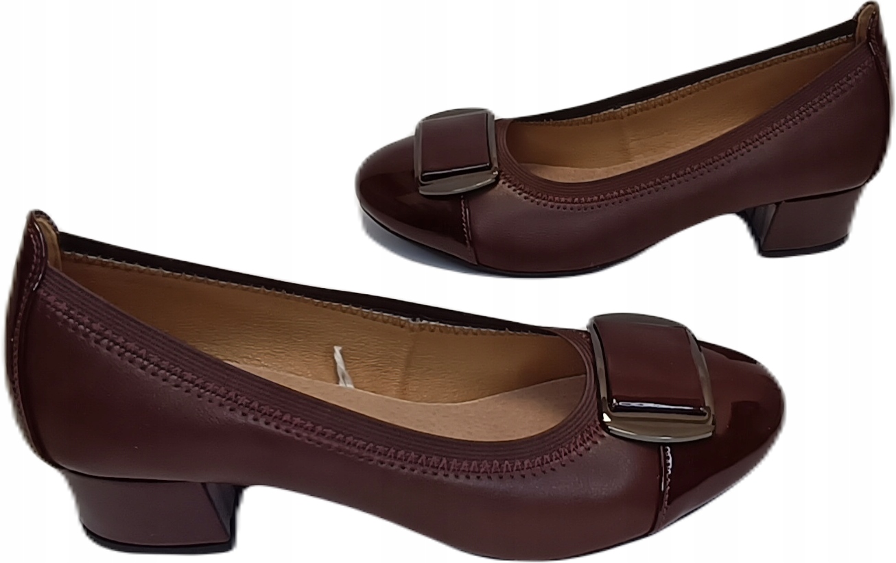 Pohodlné Lodičky polobotky Wojtyłko 7B23503W bordo r40