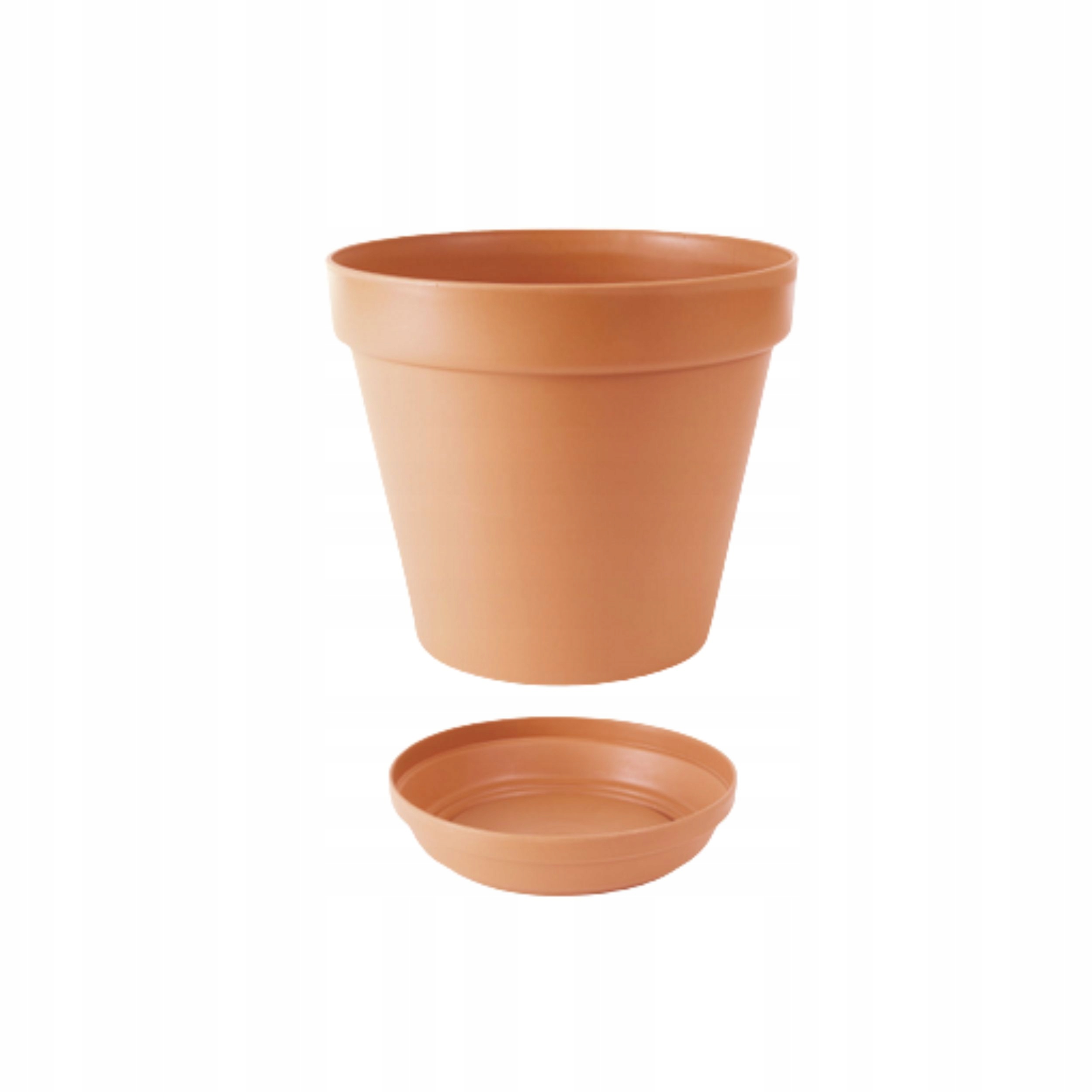 

Doniczka okrągła Glinka DGA30 podstawka Donica