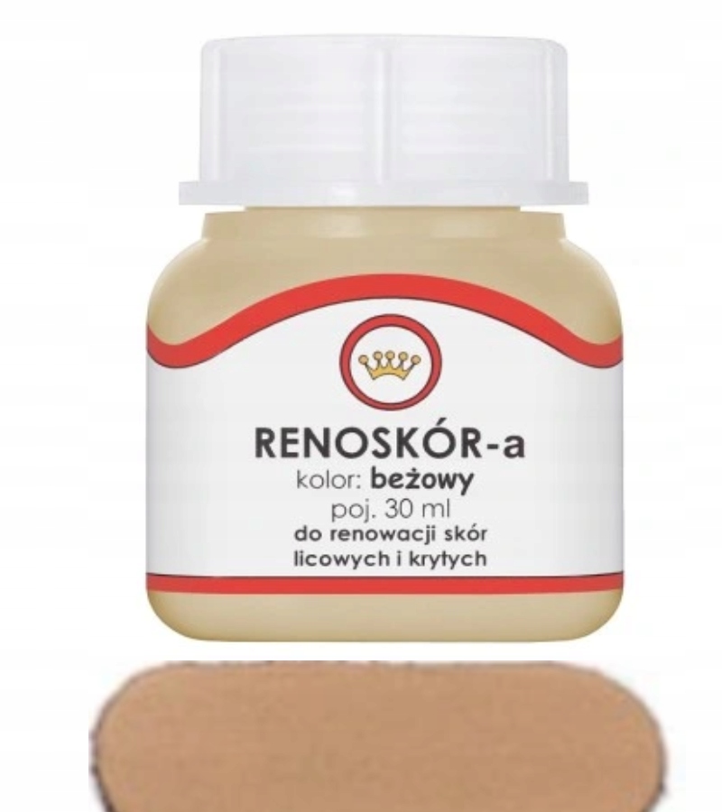 Farba do skóry lakier Renoskór 30ml beżowy
