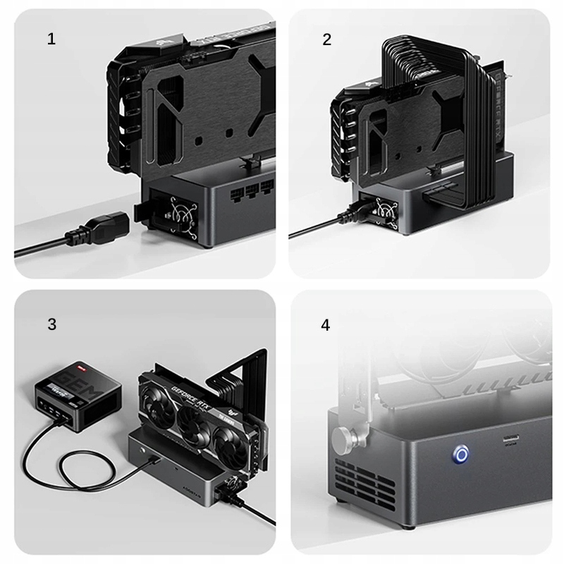 AOOSTAR eGPU ドッキングステーション 800W PSU AOOSTAR eGPU ドッキングステーション 800W PSU AOOSTAR eGPU