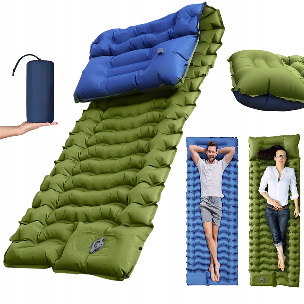 Matrace Samonafukovací Turistická Kempingová Vestavěná Pumpa 195×68×10CM