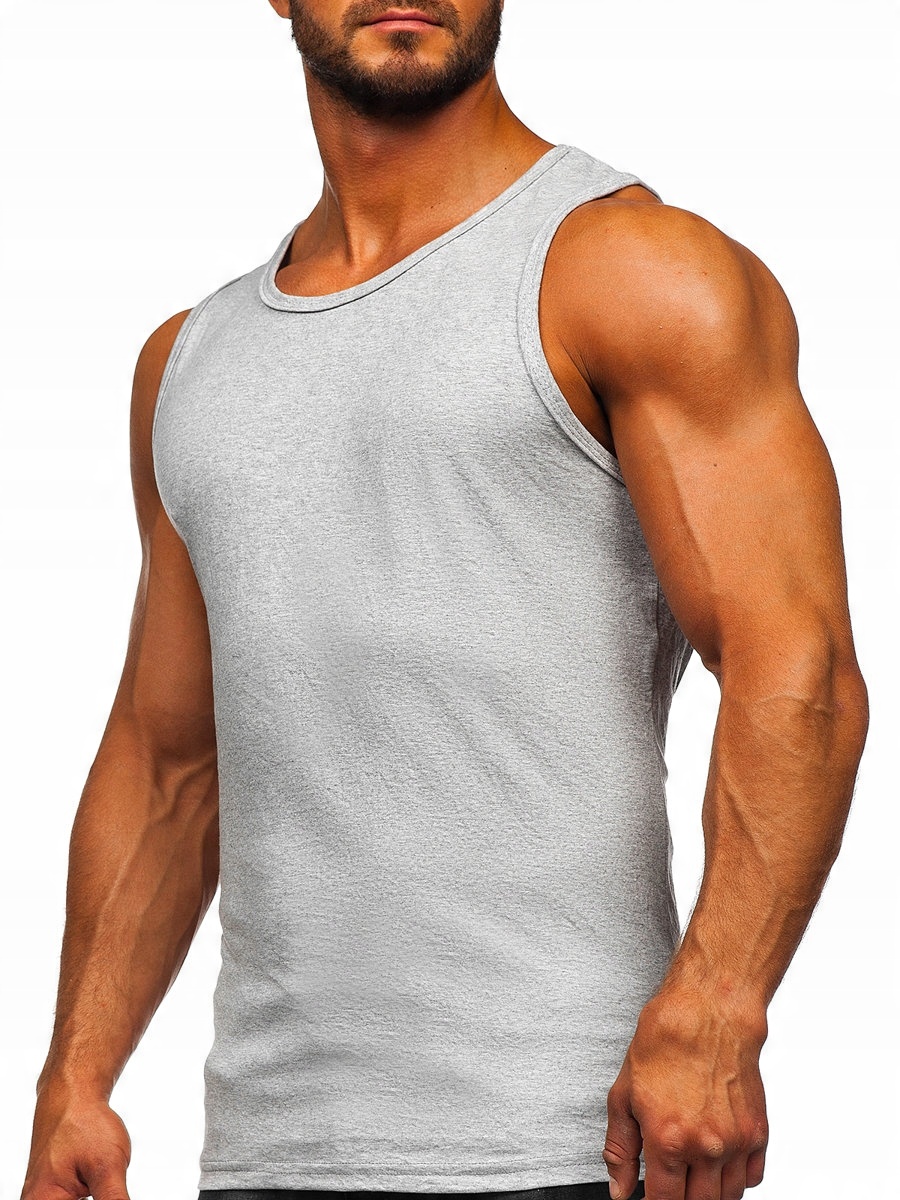 

Tank Top Koszulka Męska Szara 1205-1 Rozmiar_l