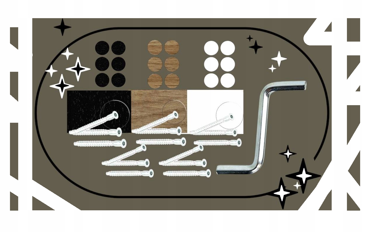 SZAFKA REGAŁ PÓŁKA NA BLAT STOJĄCA 45x35x11 Czarny+Dąb Stan opakowania oryginalne