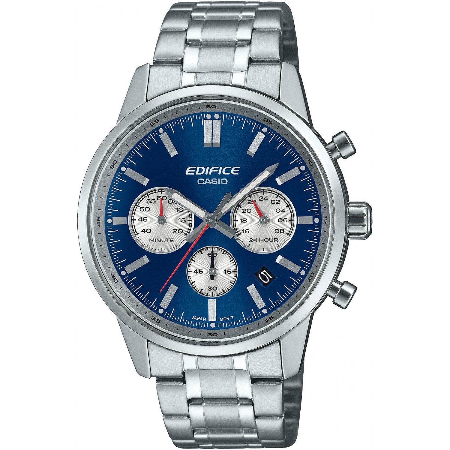 Casio Edifice EFR-575D-2AEF 100 m Stříbrný
