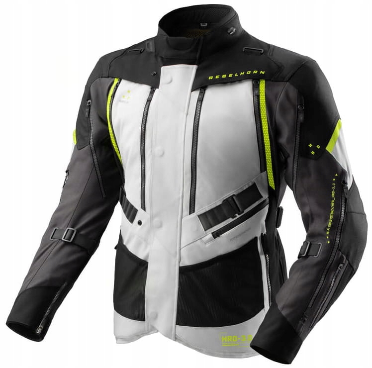 Rebelhorn Hardy 3.0 Black Grey Fluo Motocyklová Textilná Bunda 3XL