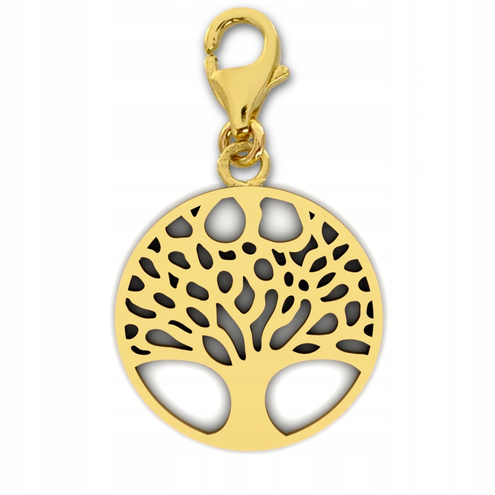 ZŁOTY CHARMS DRZEWKO KÓŁKO KOŁO DRZEWO ZŁOTO 585