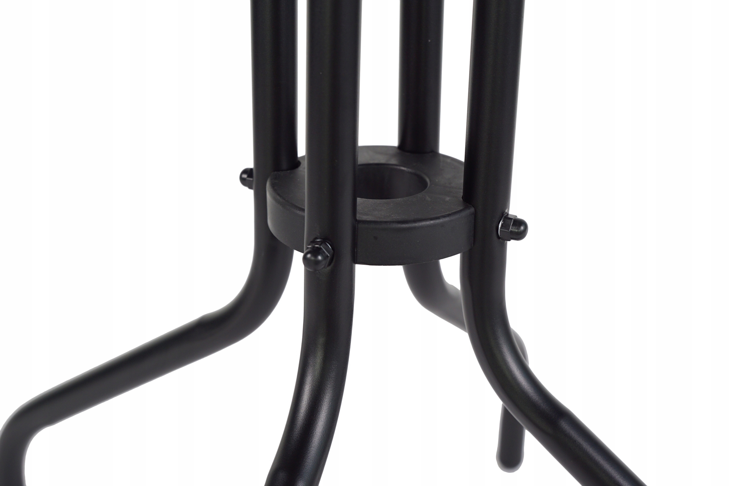 OKRĄGŁY STOLIK NA BALKON TARAS SZKLANY BLAT KAWOWY STÓŁ OGRODOWY BALKONOWY Szerokość mebla 60 cm