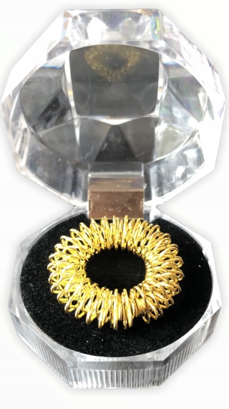 

Pierścień do masażu mały w pudełeczku złoty 1 szt.