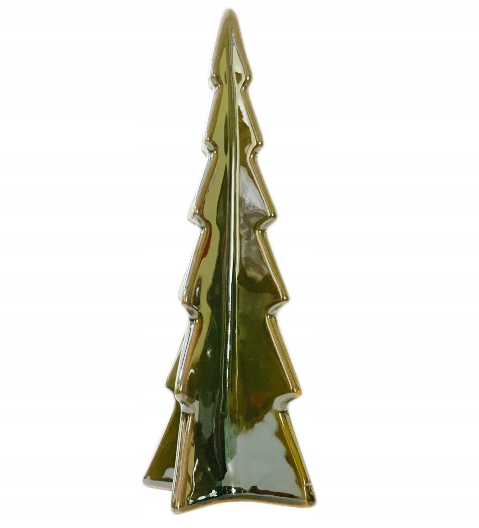 

Choinka Ceramiczna Zieleń Figurka Dekoracyjna 30cm