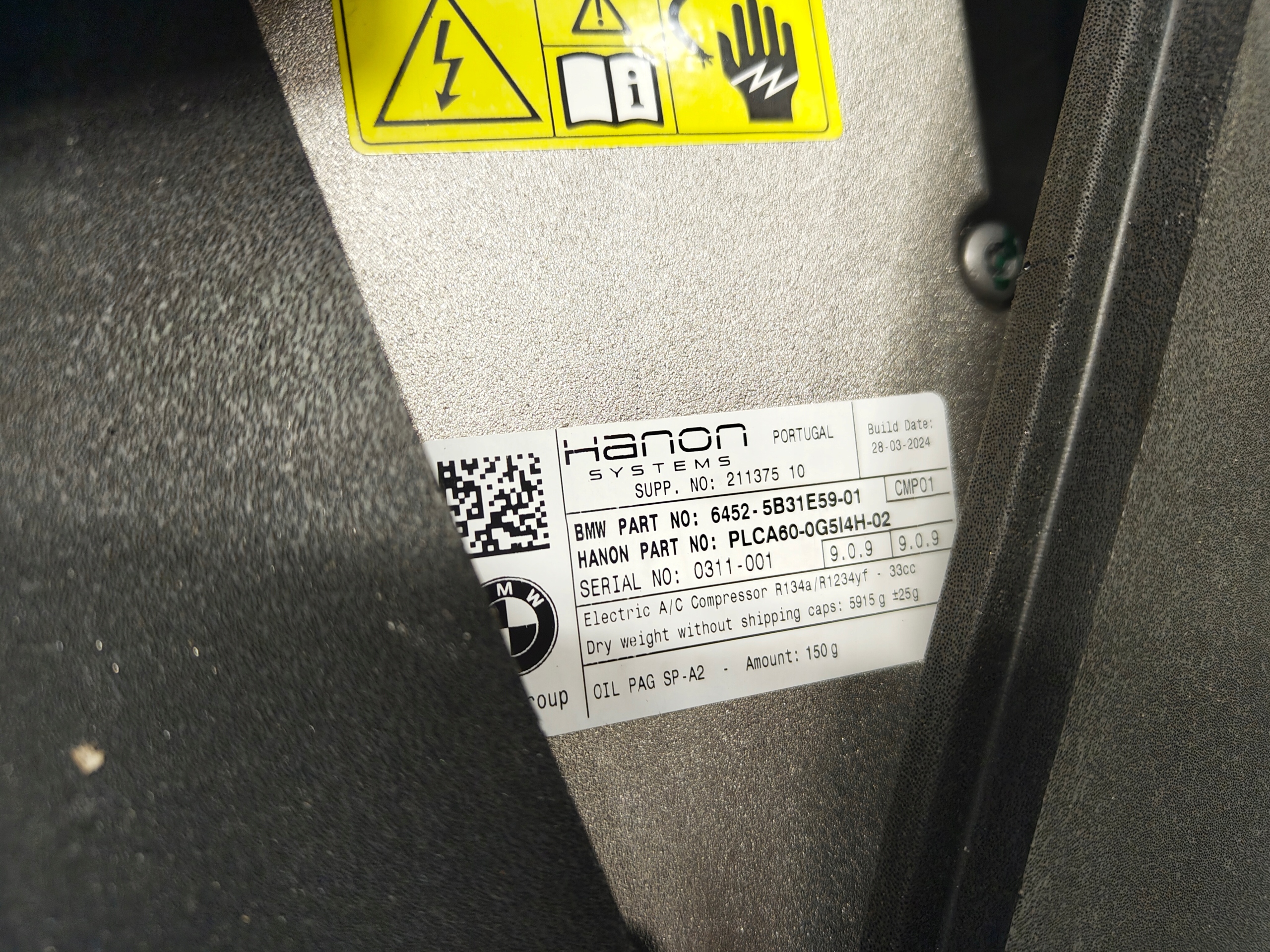 BMW X1 iX1 U11 elektricka kompresor klimatizaci 5B31E59