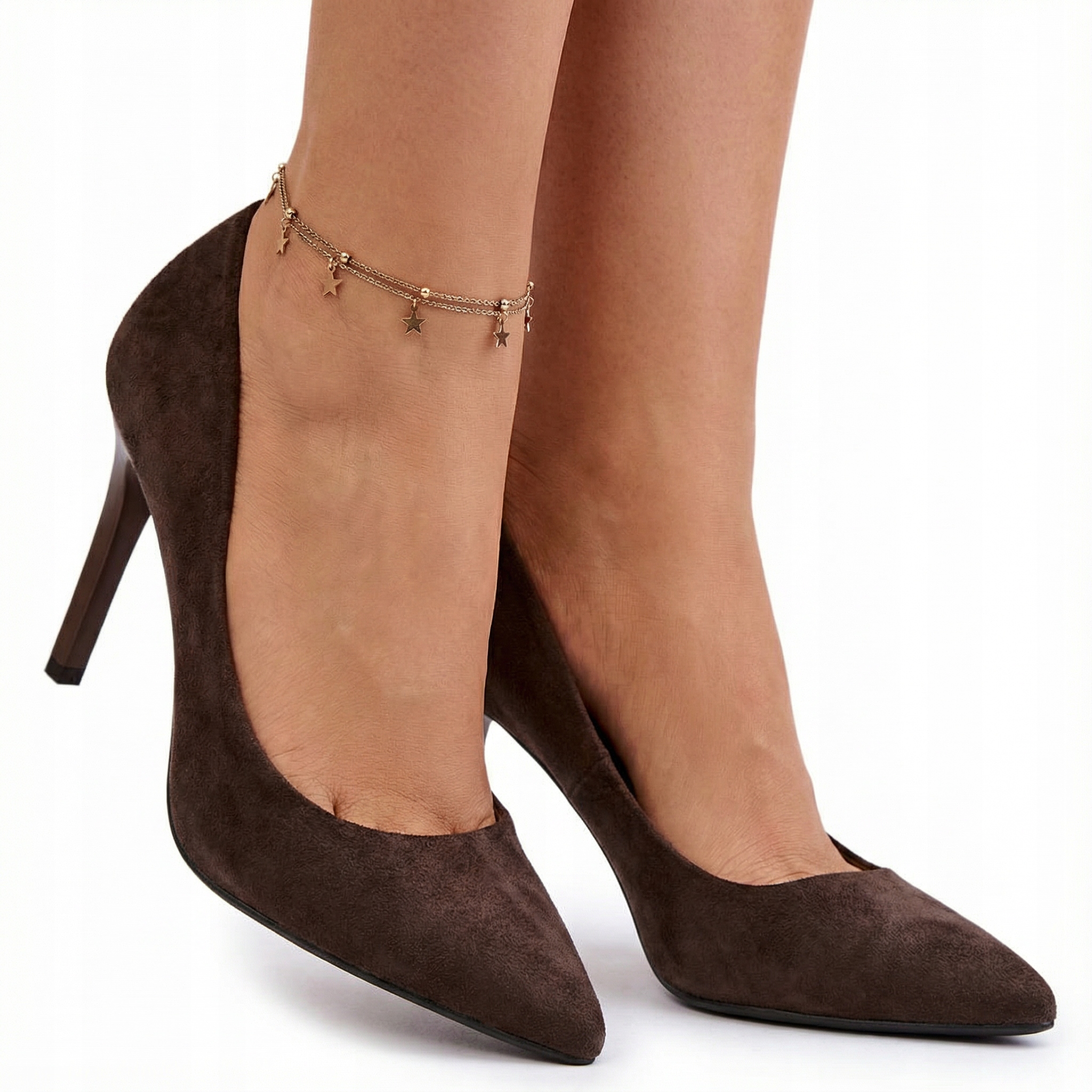 Czekoladowe Czółenka Buty Damskie Na Szpilce Sergio Leone 1339 Zamszowe 37